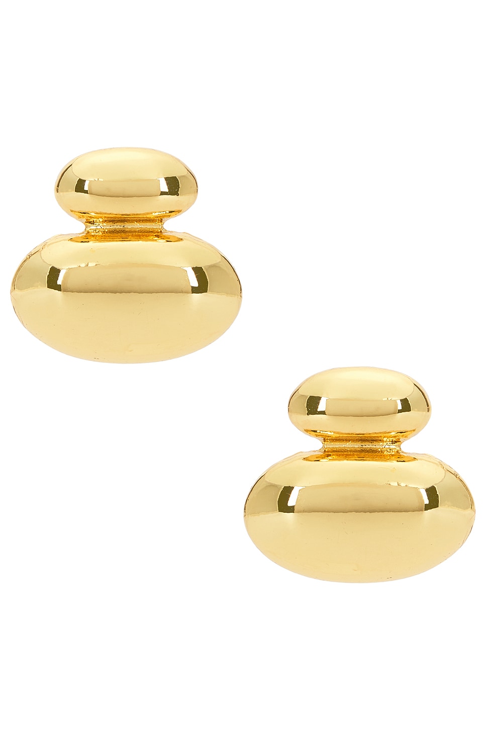 Gold Pebble Studs