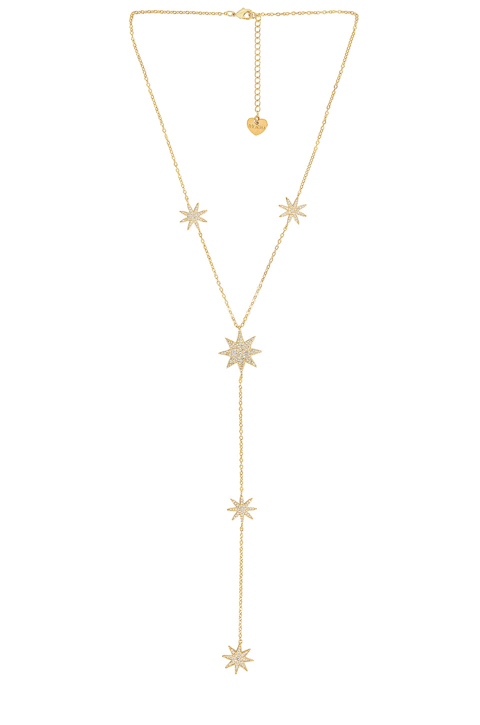 Image 1 of Lillian Burst Lariat Necklace in Gold