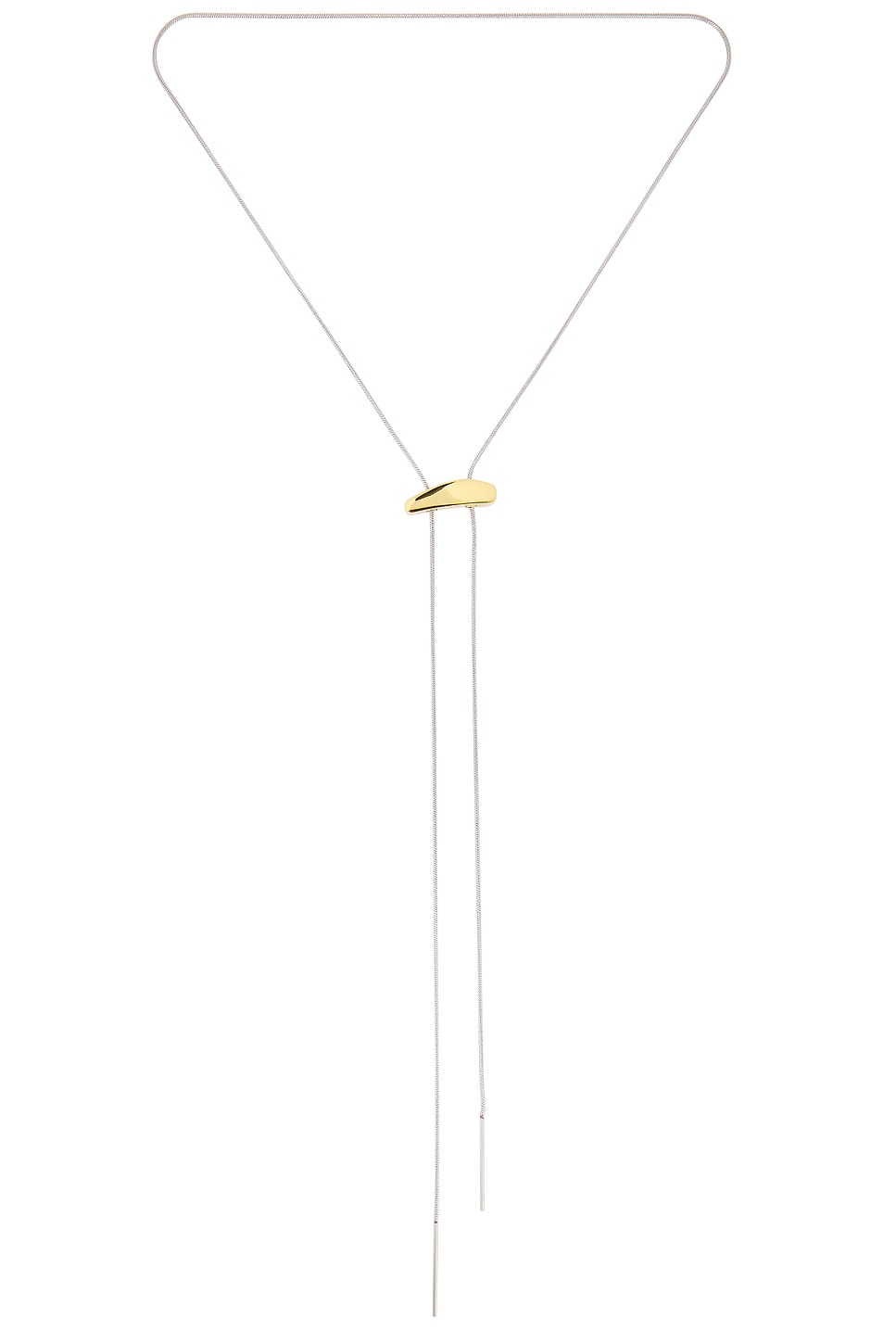 Lauren Two Tone Lariat Necklace