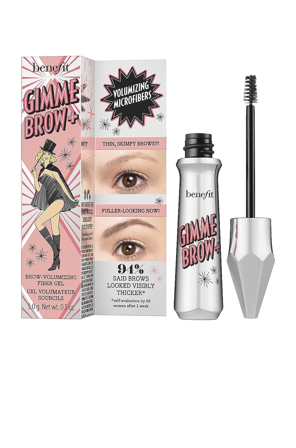 Shop Benefit Cosmetics Gimme Brow+ Volumizing Eyebrow Gel In 4.5 Neutral Deep Brown