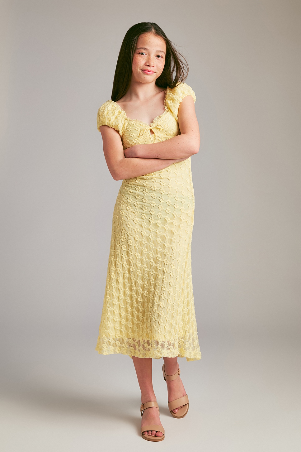 canary yellow lace dress yellow lace prom dresses Johnathan Kayne 7242 Size 4 Canary Yellow Lace V Neck Pageant Gown Prom Dress OverSkirt