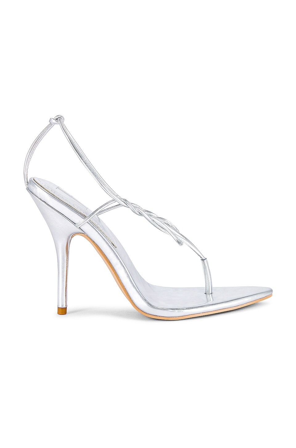 By Dose Mid Chrome Sandal in Silver | REVOLVE