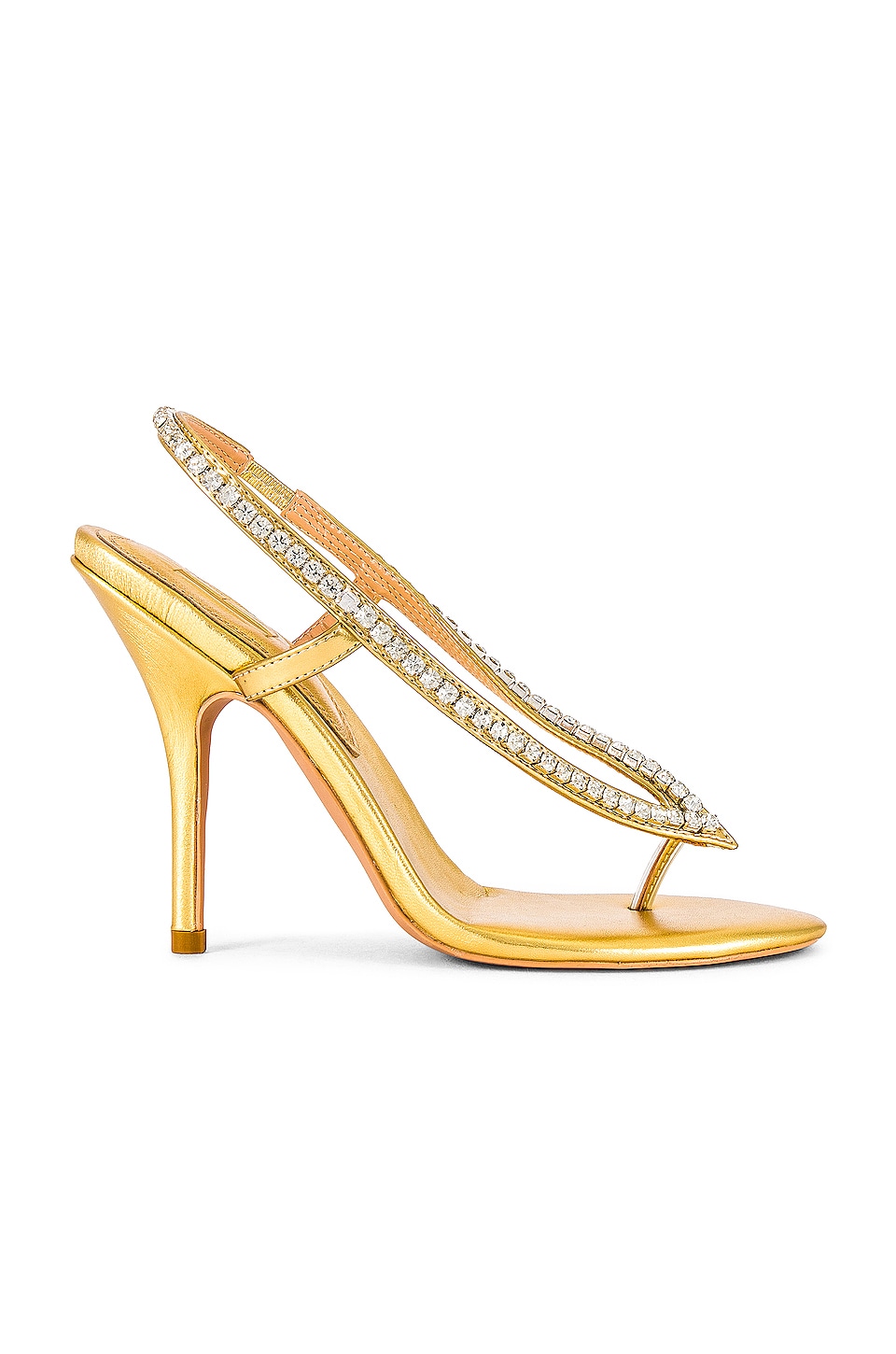 By Dose Aria Sandal in Gold Metallic