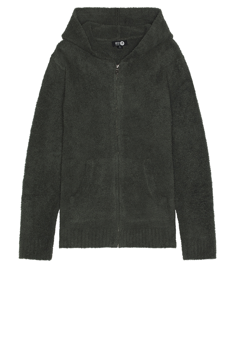 Barefoot Dreams Cozychic Zip Hoodie in Dark Moss | REVOLVE