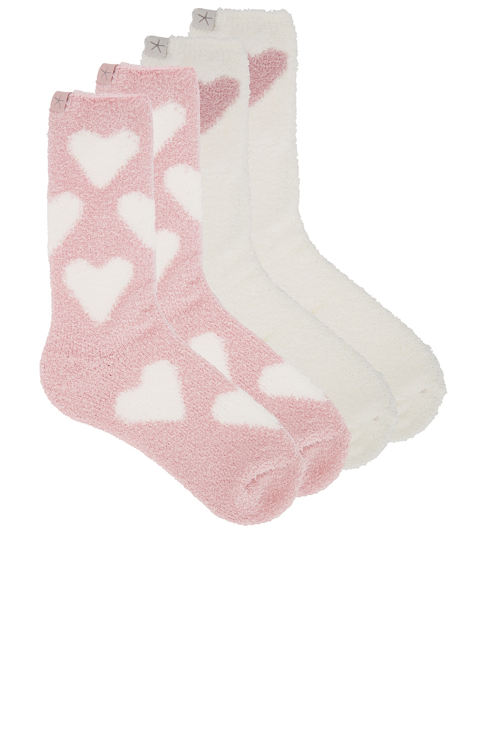 CozyChic Heart Print Sock Set - Thumbnail 1