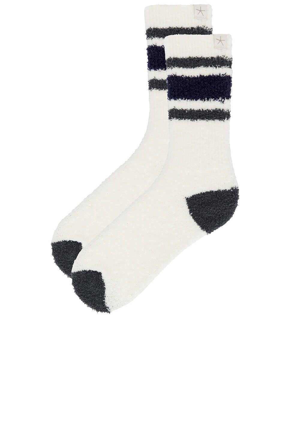 Barefoot Dreams CozyChic Multi Color Tube Socks in Deep Juniper Multi ...