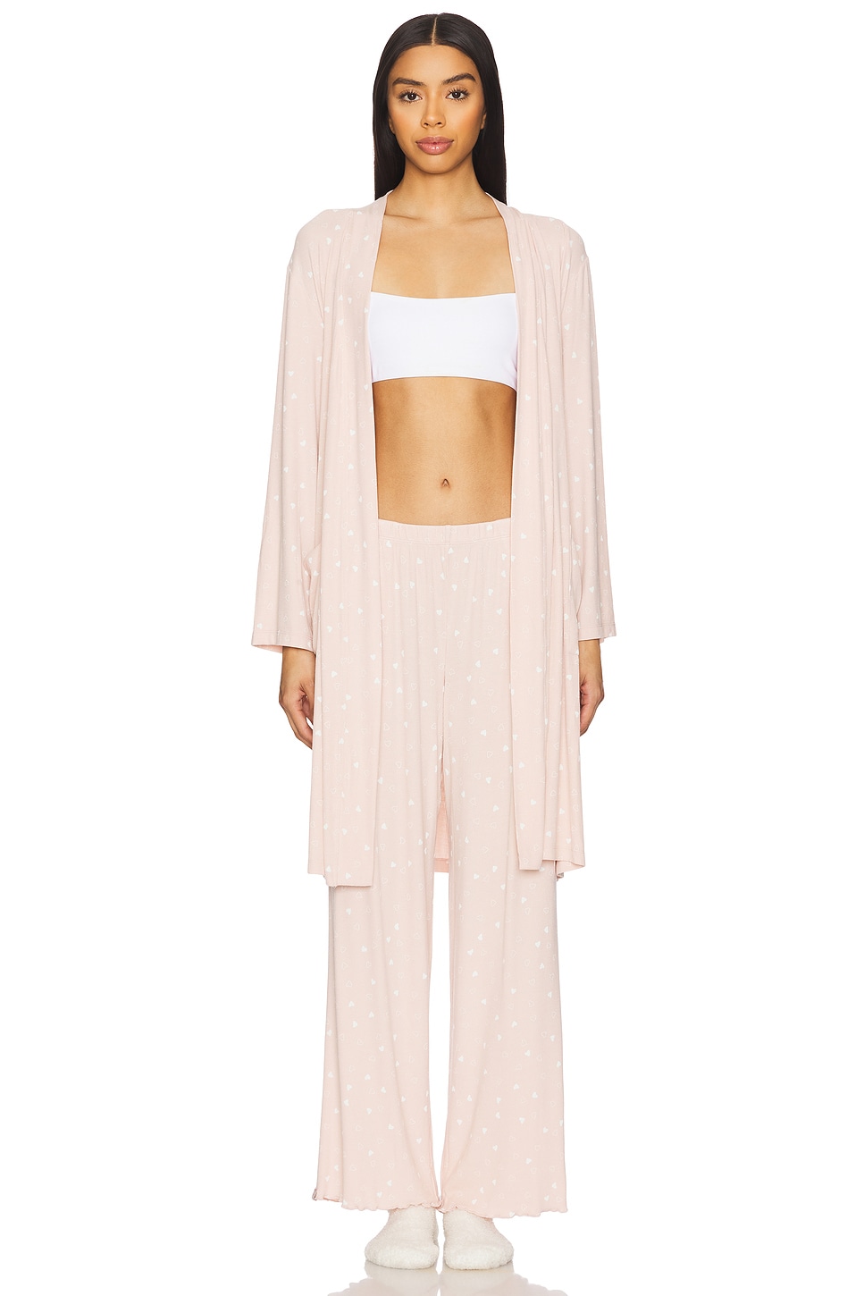 Ultra Soft Rib Piped Robe