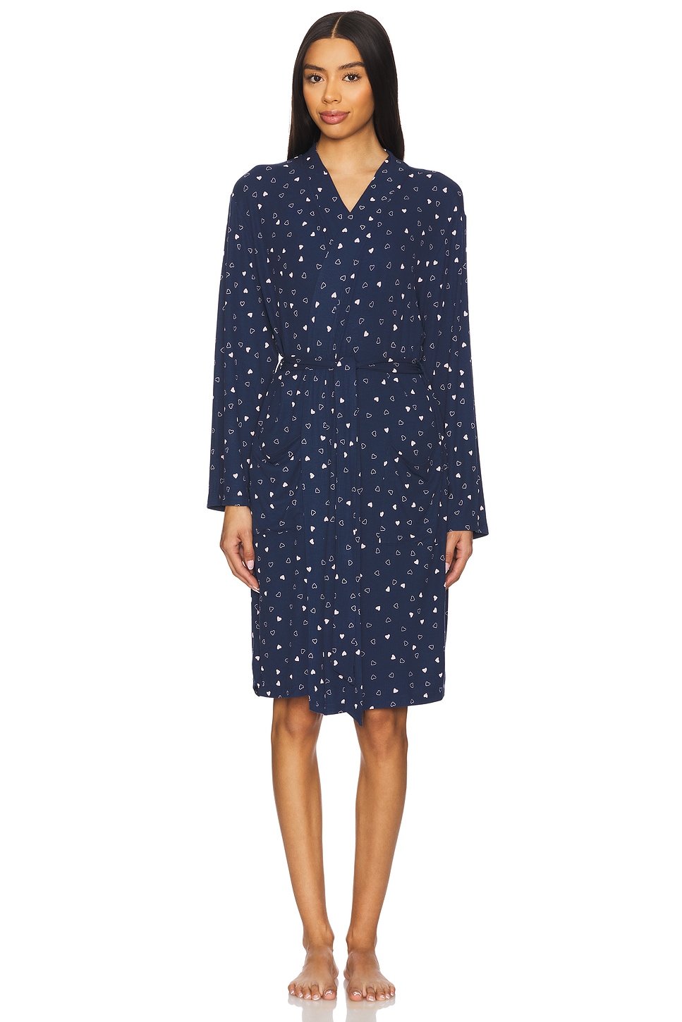 Ultra Soft Rib Piped Robe - Thumbnail 1