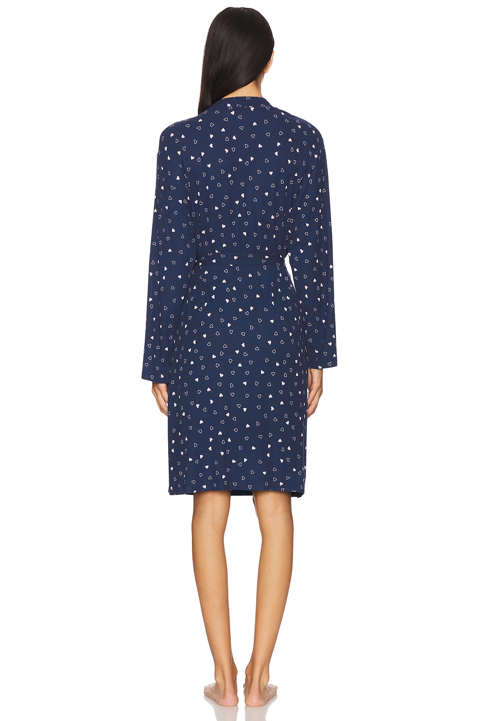 Ultra Soft Rib Piped Robe - Thumbnail 3