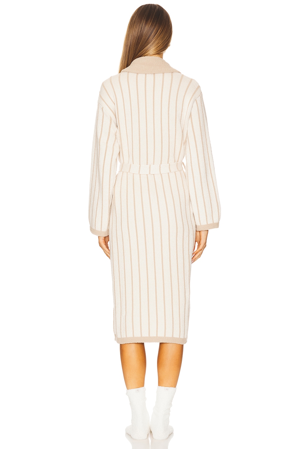 CozyChic Cotton Pinstripe Robe - Thumbnail 3