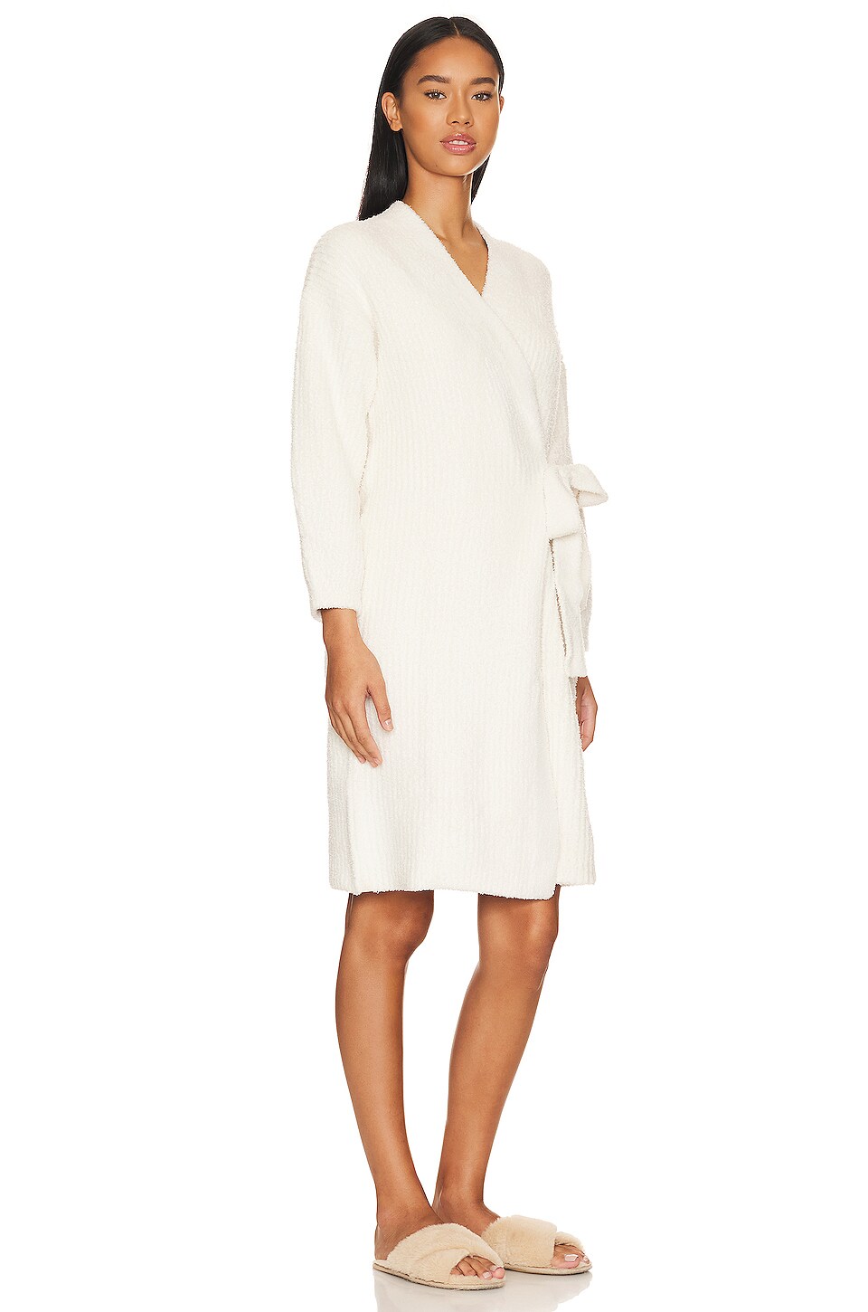Side Robe Barefoot Dreams CozyChic Side Tie Robe in Cream | REVOLVE