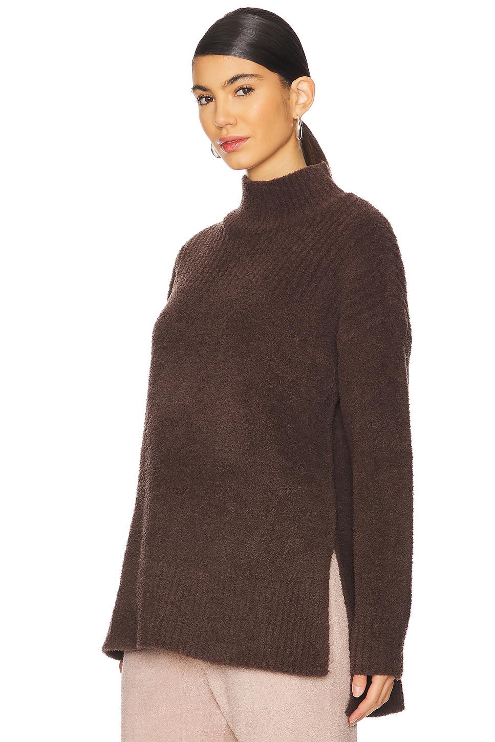 Barefoot Dreams CozyChic High Low Pullover in Java | REVOLVE