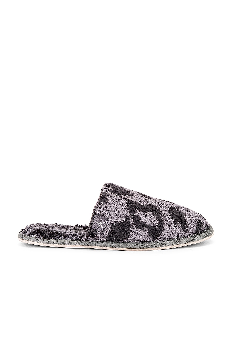 Barefoot Dreams CozyChic Barefoot In The Wild Slipper in Graphite & Carbon