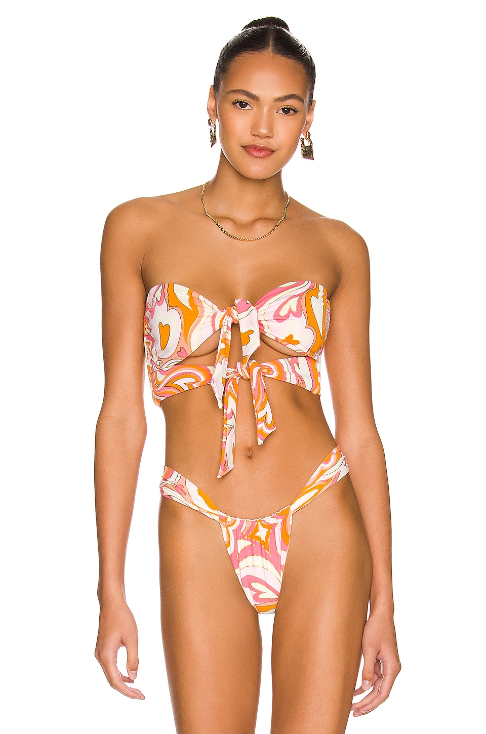 Revolve Women Sport & Swimwear Swimwear Bikinis Bandeau Bikinis No Words Top in Pink. 