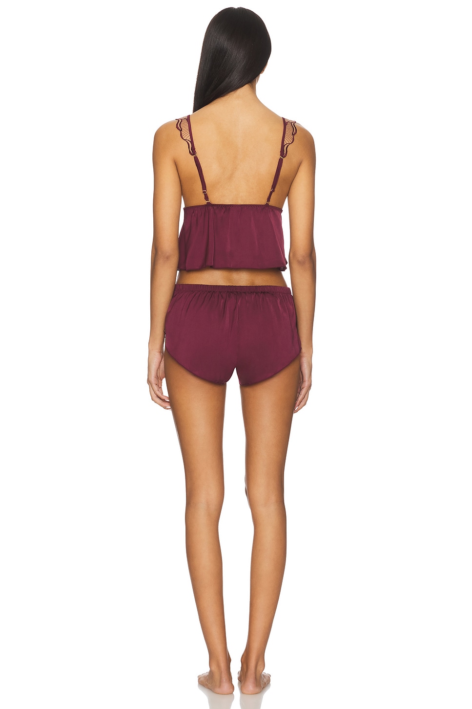 Marabel Luxury Satin Cami And Short Set