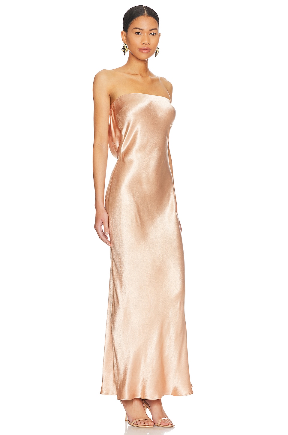 MOONDANCE STRAPLESS ミディ丈ドレス