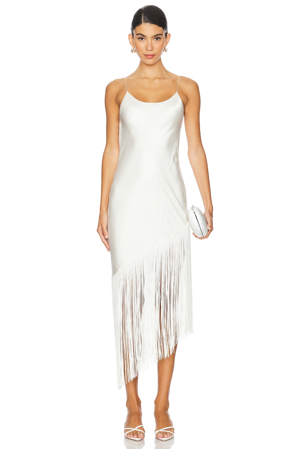 Ivory fringe dress best sale