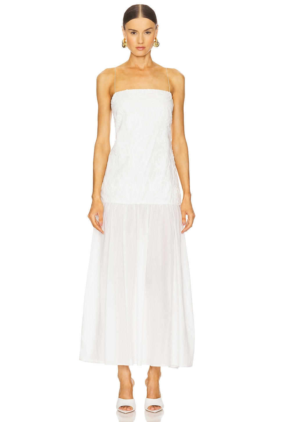 ワンピース Bec + Bridge Haze Maxi Dress Bec + Bridge Haze Maxi Dress in White | REVOLVE