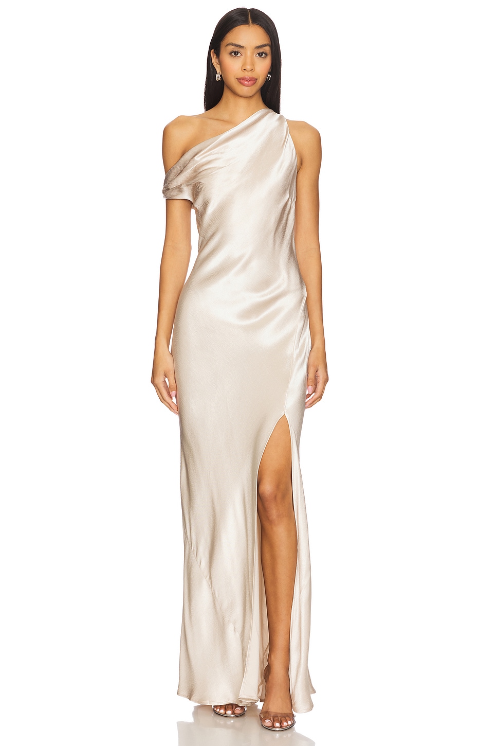 Bec + Bridge Sol Asymmetrical Dress in Sand | REVOLVE