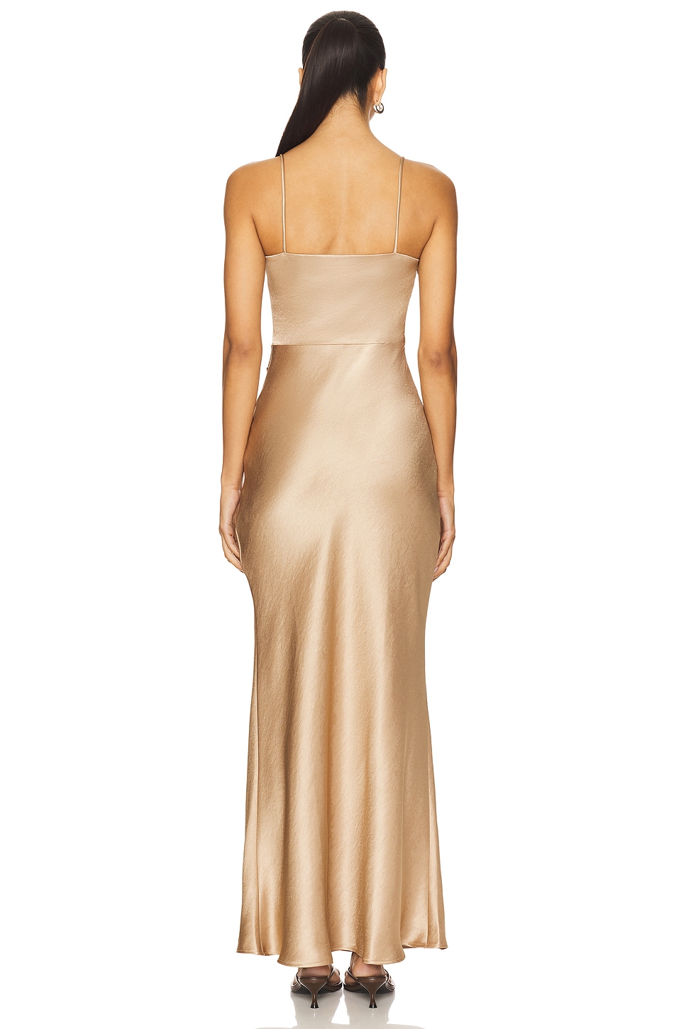 bec and bridge rose gold dress Black Gold Buckle Seamed Pants main image 0