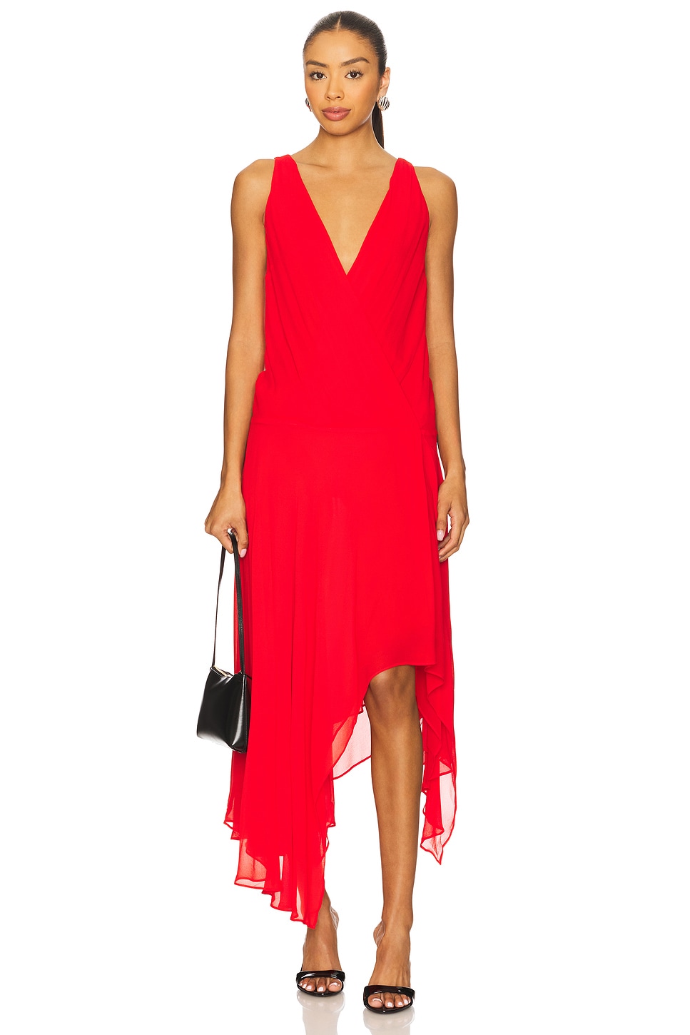 Bec + Bridge Rhone Wrap Asymmetric Dress in Chilli | REVOLVE