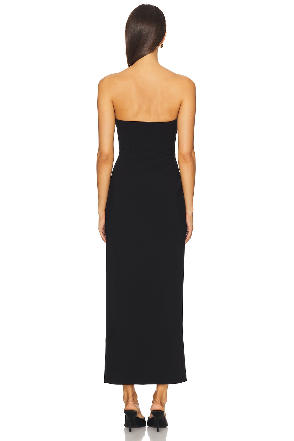 bec and bridge black strapless dress Zari Strapless Dress