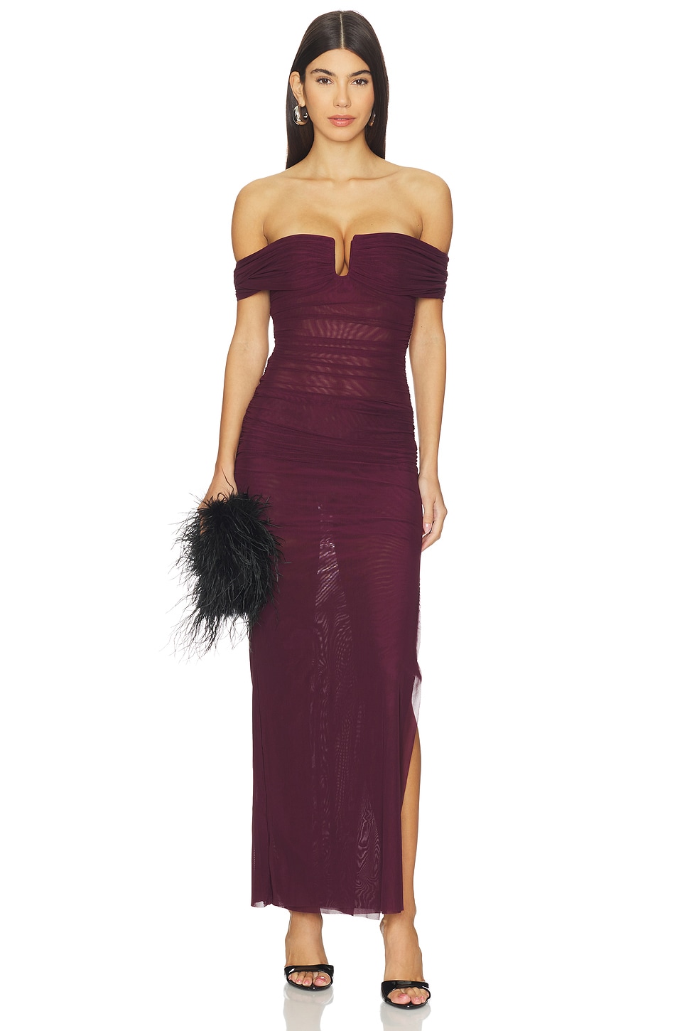 Bec + Bridge Poppy Gathered Maxi Dress in Plum | REVOLVE Bec + Bridge Poppy Gathered Maxi Dress in Plum | REVOLVE