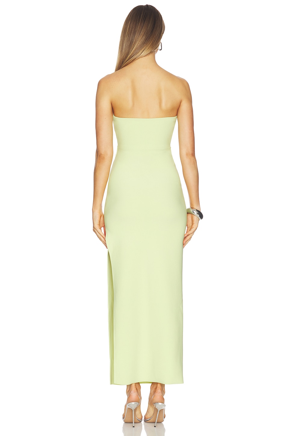 Bec + Bridge Reina Strapless Maxi Dress in Lime | REVOLVE