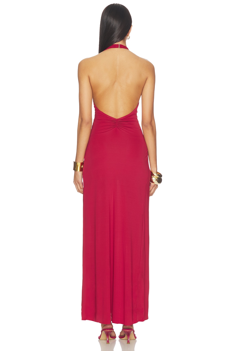 Bec + Bridge Susie Plunge Maxi Dress in Cherry | REVOLVE