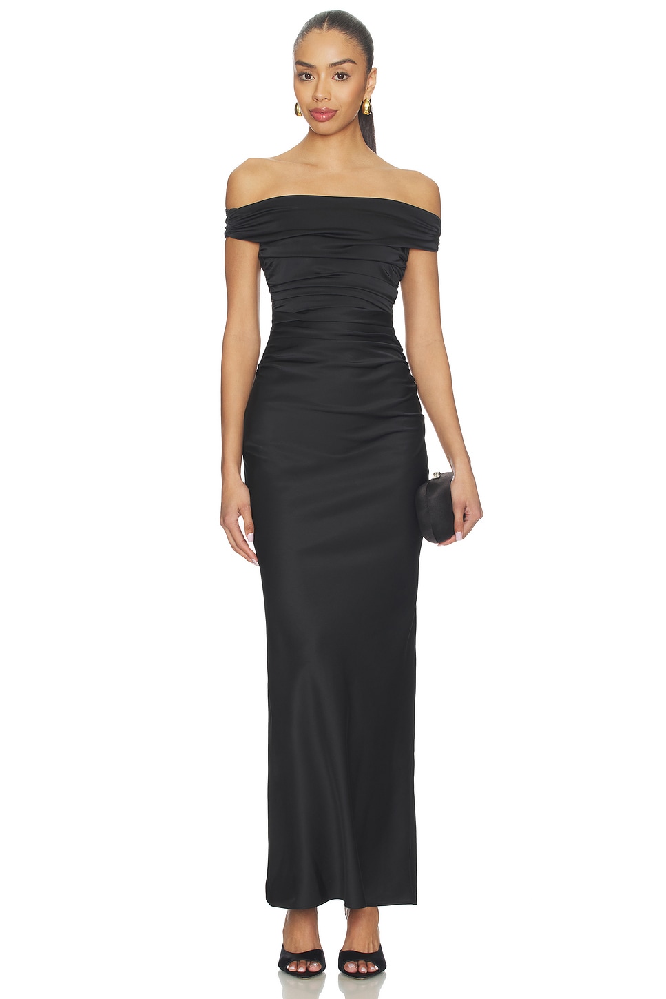 bec and bridge off the shoulder dress Bec + Bridge Eternity Off Shoulder Dress in Black