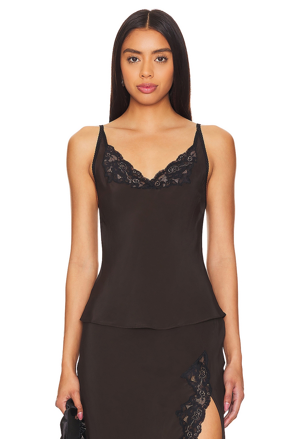 Bec Bridge Deja Vous Cami in Chocolate Black REVOLVE