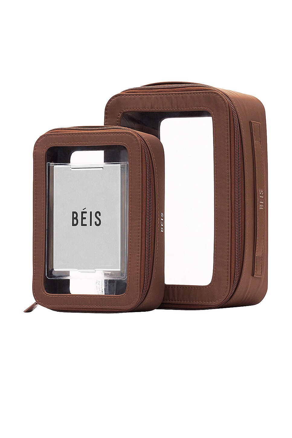 BEIS The Inflight Cosemetic Case Set in Maple | REVOLVE
