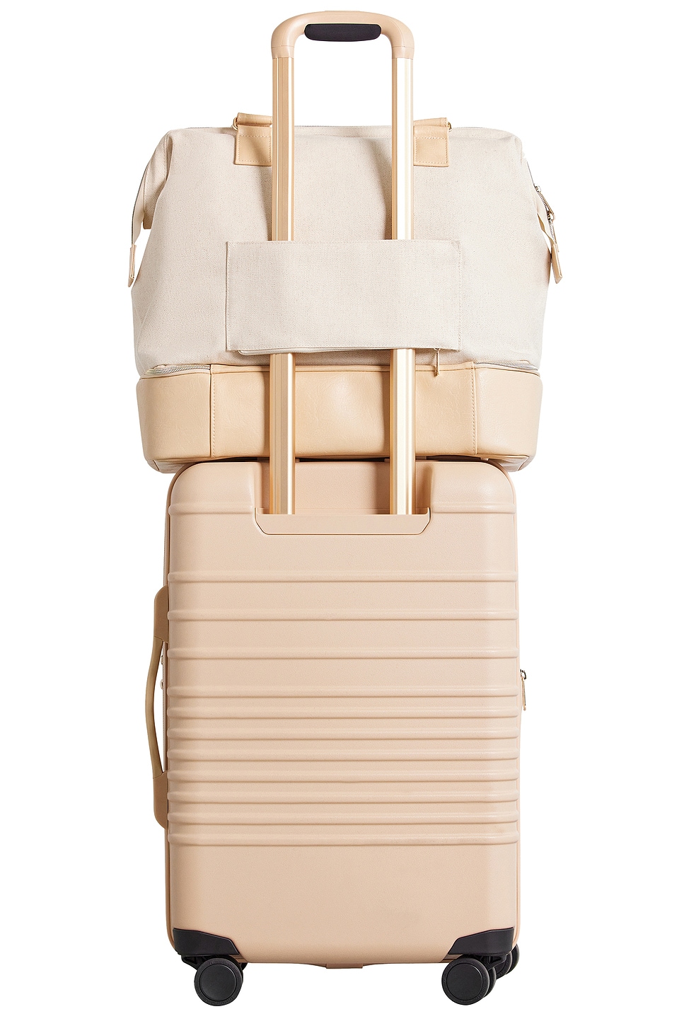 BEIS The Mini Weekend Bag in Beige REVOLVE