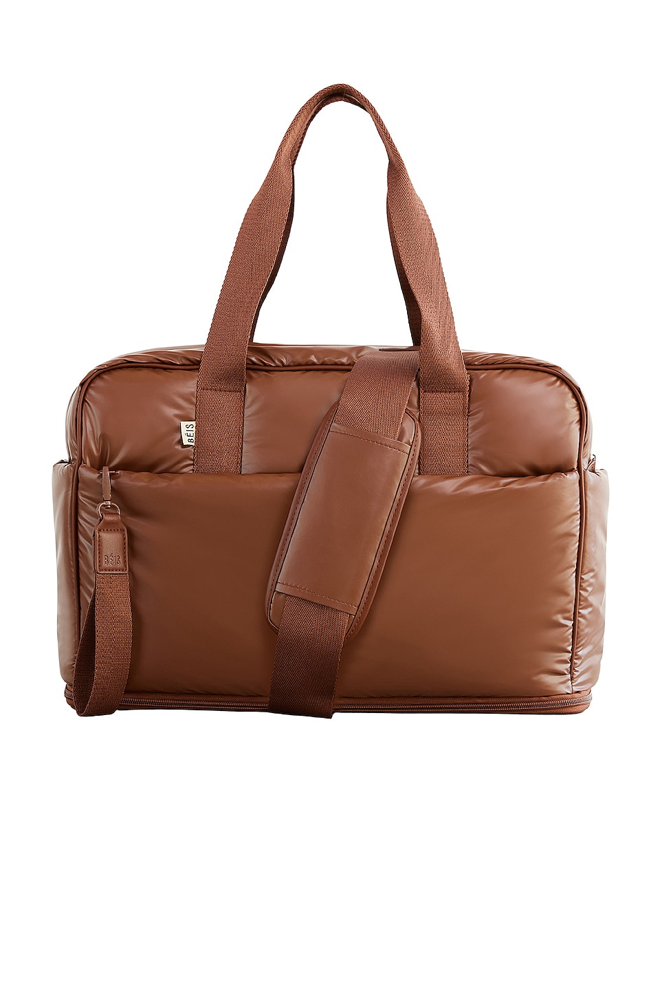 BEIS The Expandable Puffy Duffle in Maple REVOLVE