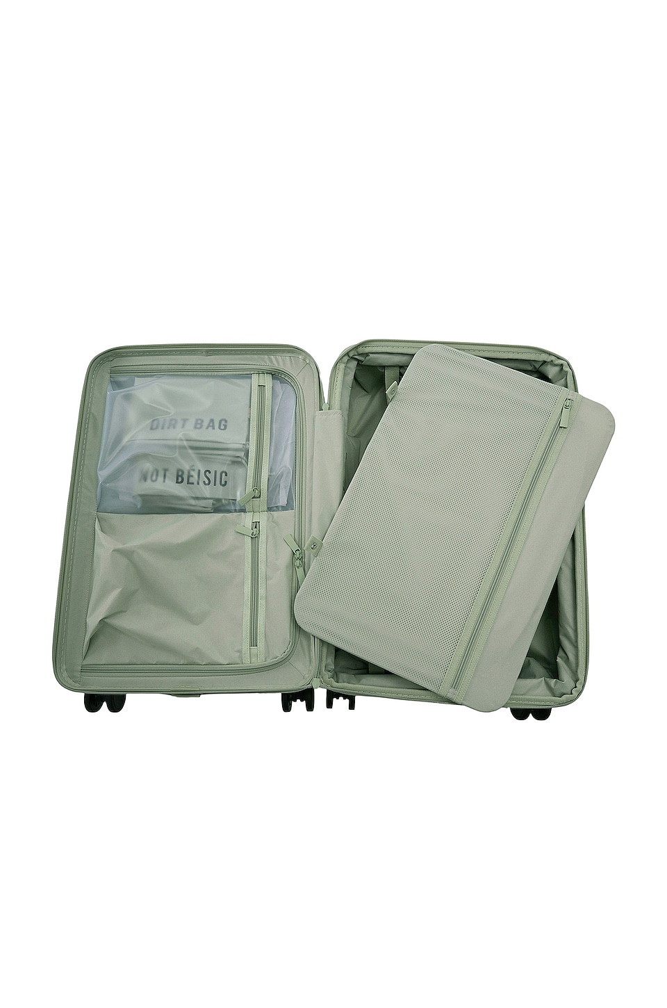BEIS The CarryOn Roller Bag in Matcha Green REVOLVE
