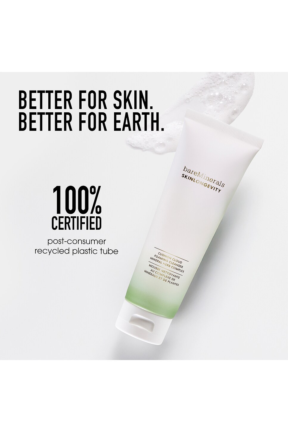 SKINLONGEVITY Cushion Cloud Gentle Foaming Cleanser