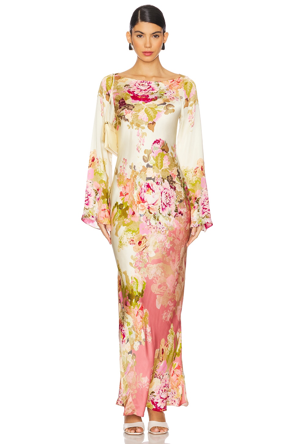 HEMANT AND NANDITA Long Dress in Ivory Mix | REVOLVE HEMANT AND NANDITA Long Dress in Ivory Mix | REVOLVE