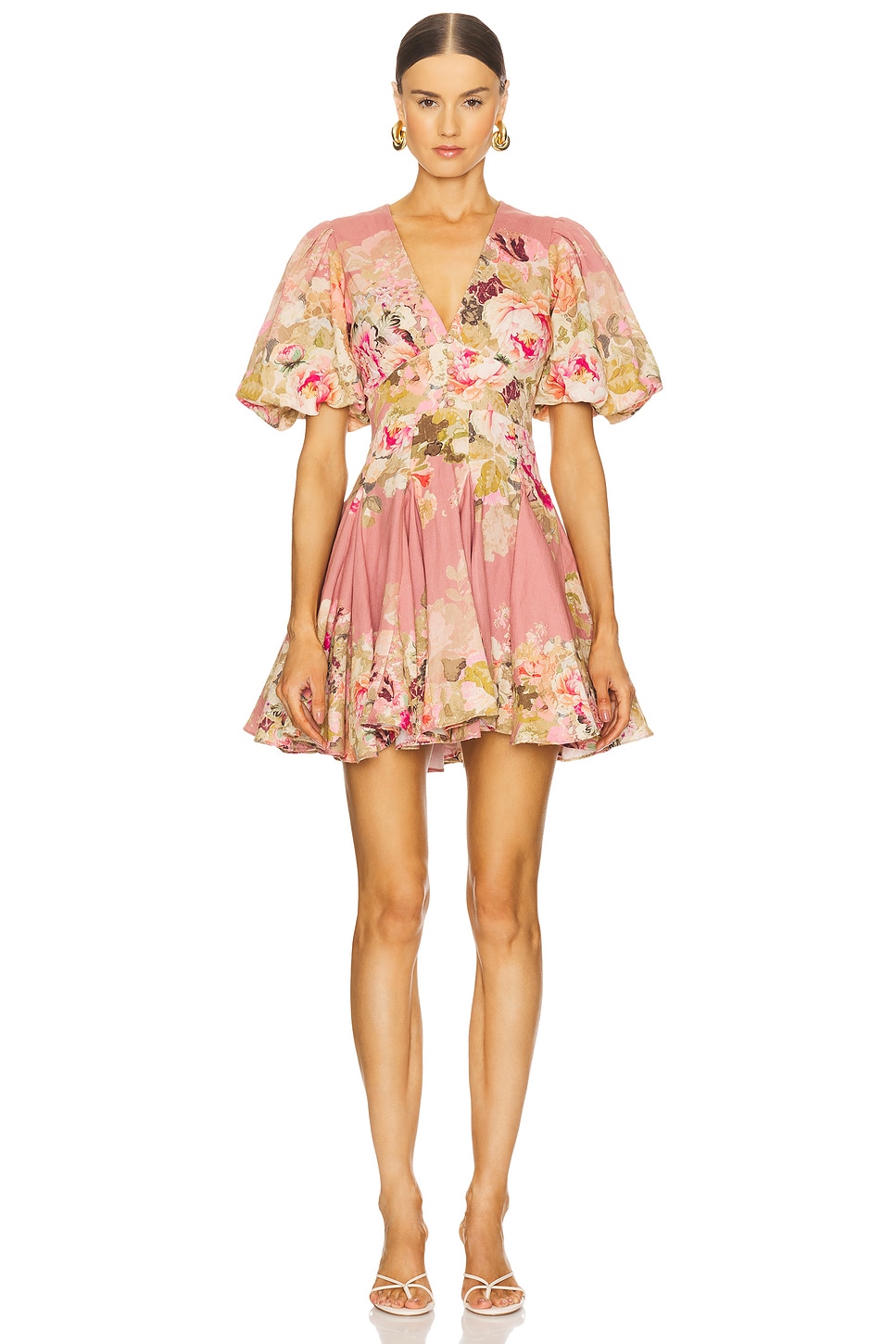パーティードレス Floral-print Flared Cotton Dress Paisley flared dress with belt - Women | MANGO USA