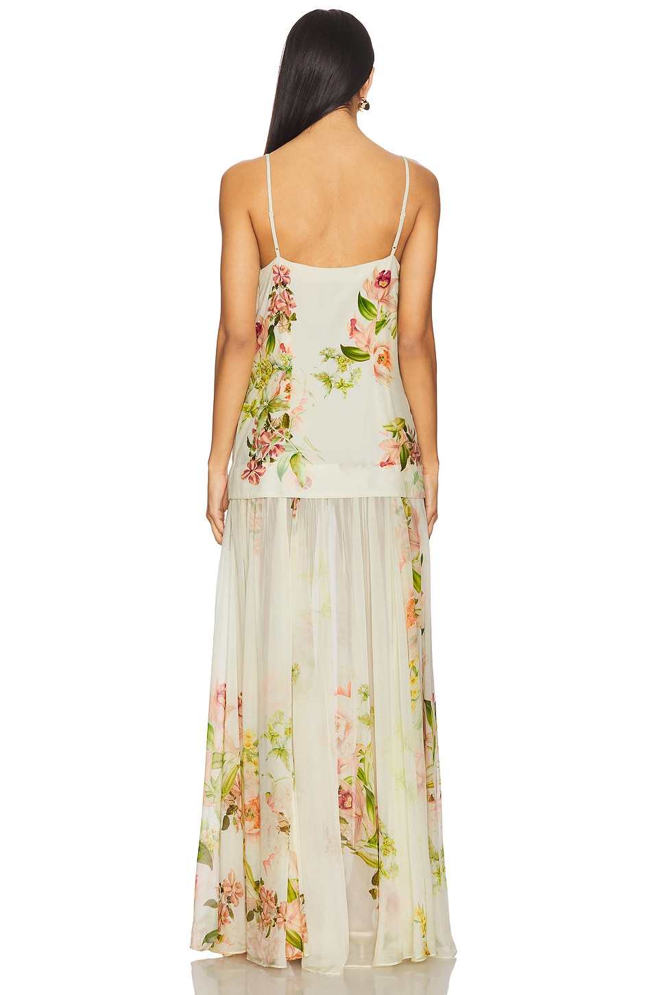 chinese dress ladies Ivory Floral Maxi Dress – Sweet Chic Boutique main image 0