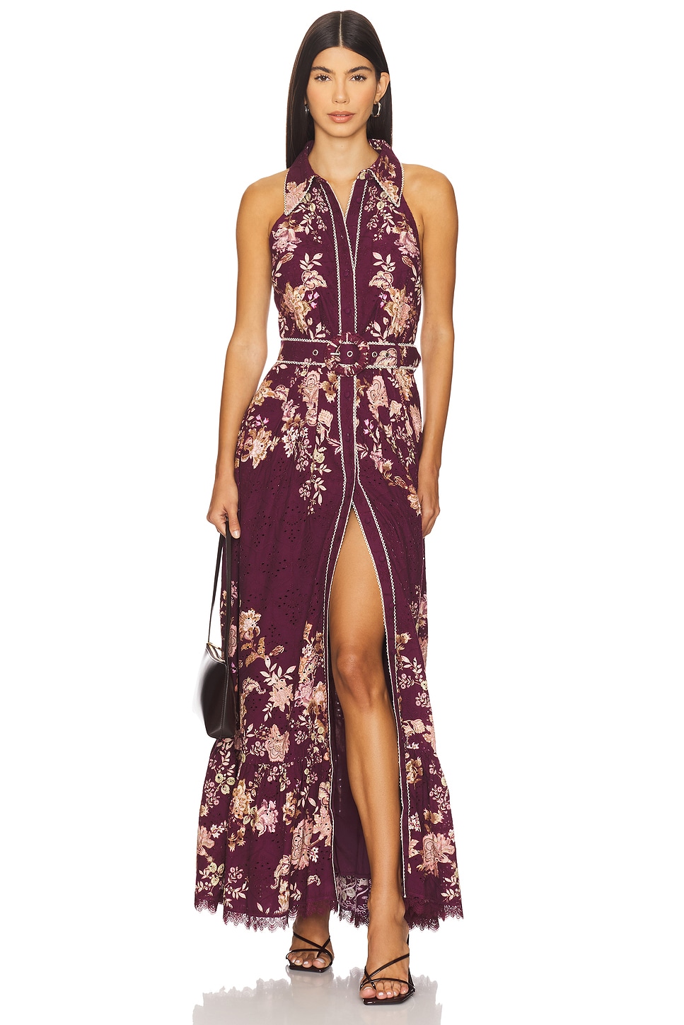 Long Shirt Dress With Buckle Belt