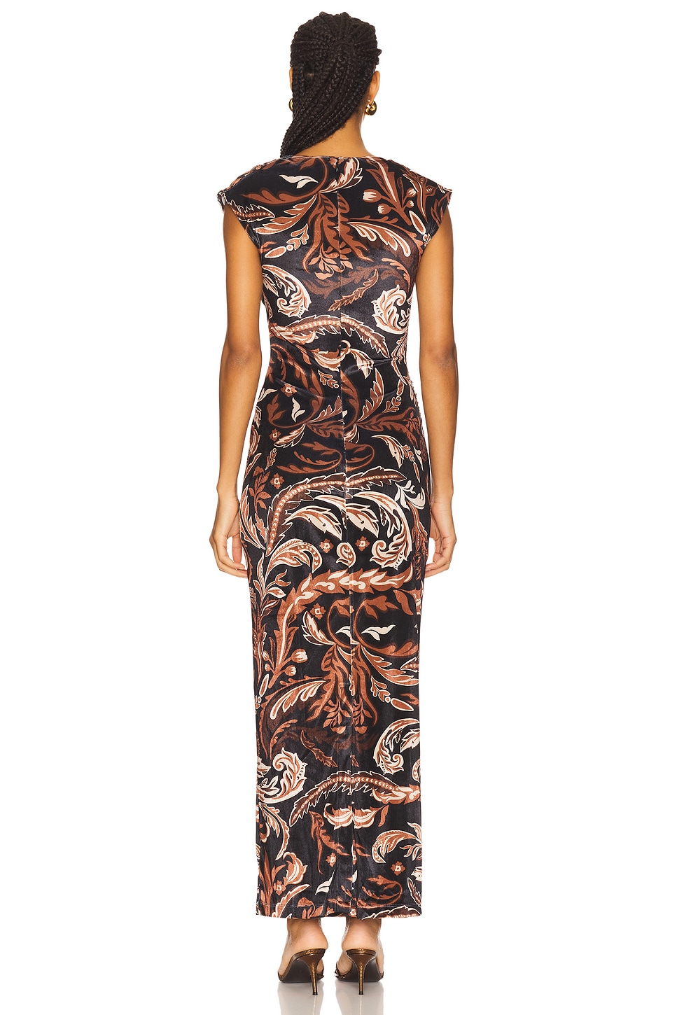 Hemant and Nandita Mock Neck Midi Dress