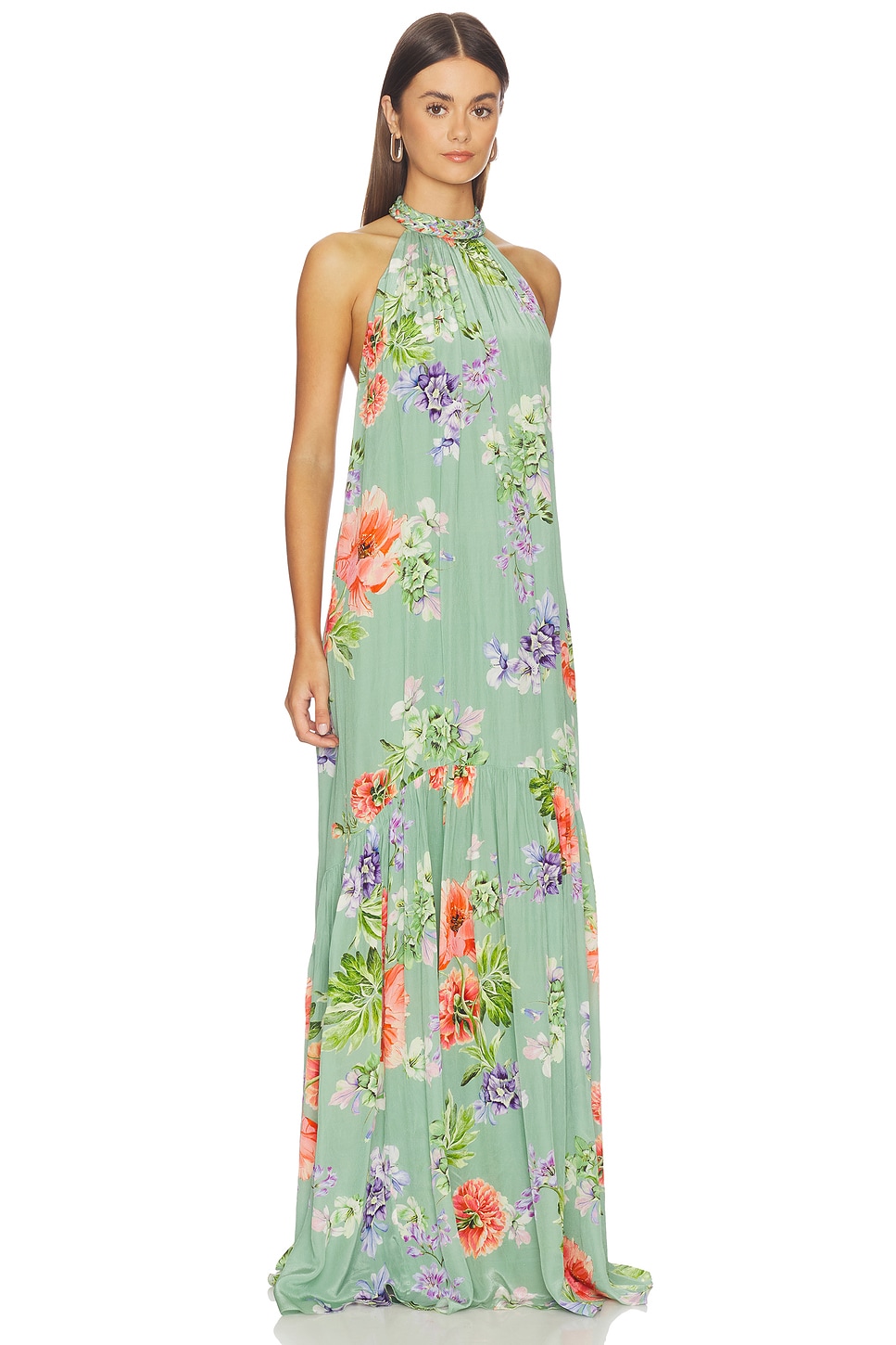 hemant and nandita green dress Hemant & Nandita Zaria Green Dress