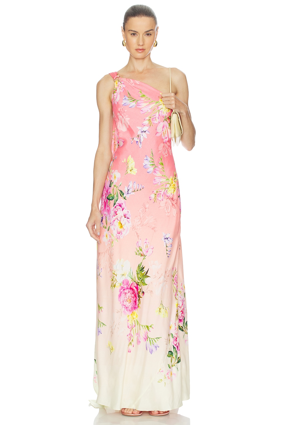 hemant and nandita one shoulder dress Hemant & Nandita One Shoulder Dress  TrenLend