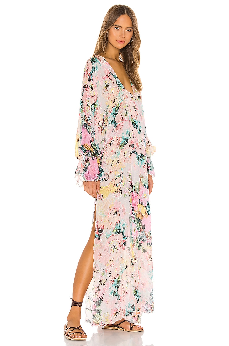 HEMANT AND NANDITA Teien Caftan in Pastel Teien