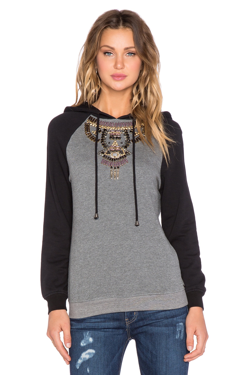 embellished hoodie