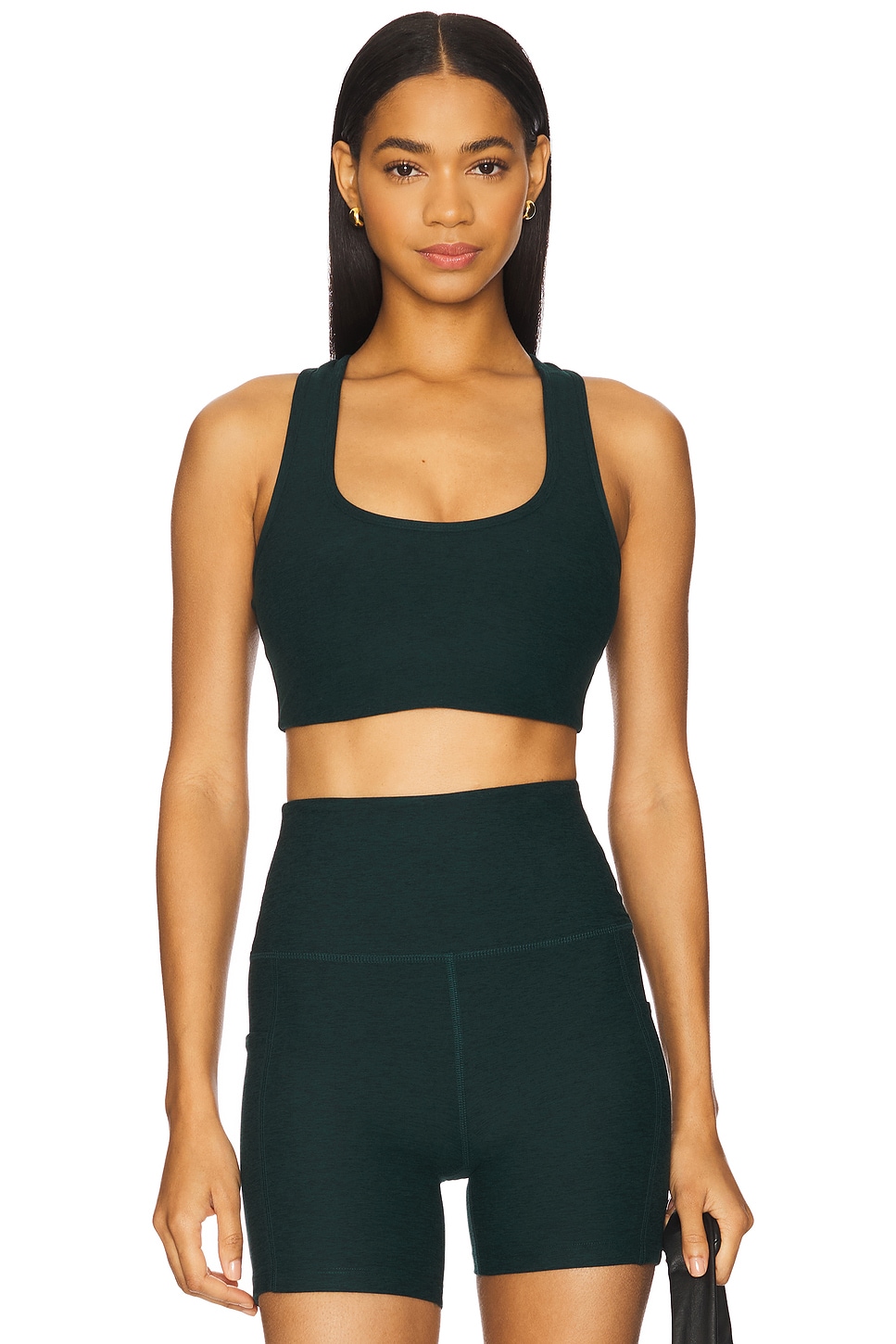 Beyond Yoga Space Dye Simplicity Long Line Bra in Dark Beyond Yoga Space Dye Simplicity Long Line Bra in Dark