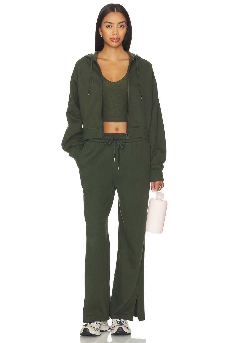 Beyond Yoga Luxe Fleece Zip Up Hoodie Plush