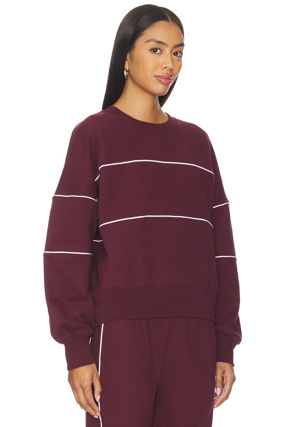 Luxe Fleece Piper Oversized Sweatshirt - thumbnail 3