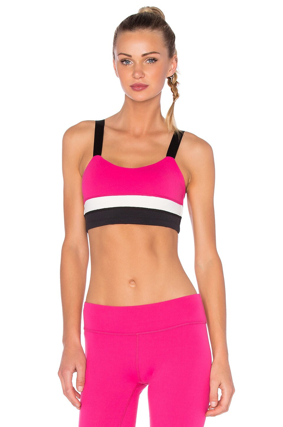 Beyond Yoga x Kate Spade Banded Bra in Deep Carnation REVOLVE