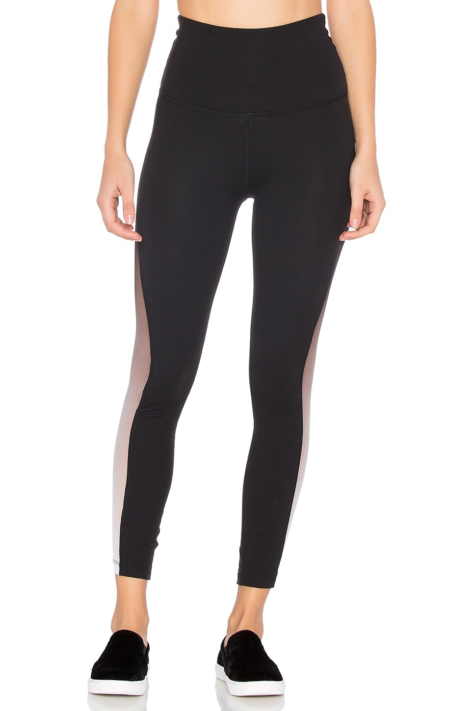 BEYOND YOGA Ommmbre Mesh Legging in Jet Black ModeSens